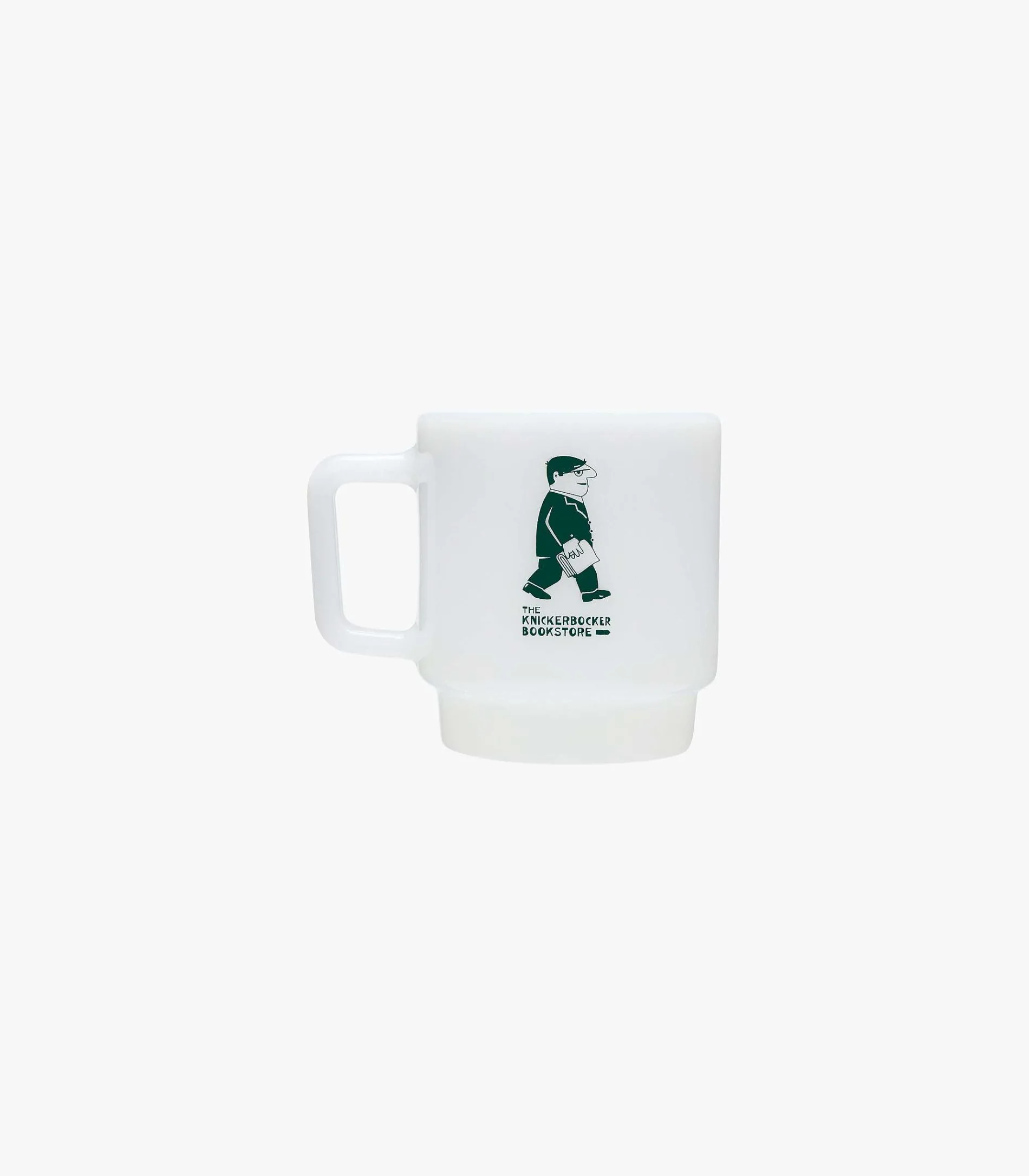 Milk Glass Bookstore Mug